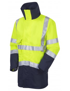 Leo Clovelly - ISO 20471 Class 3 Breathable  Anorak A04-Y/NV Foul Weather